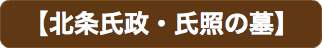 【北条氏政・氏照の墓】